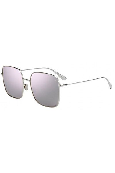Christian Dior Gray Unisex Rectangular Metal Frame Sunglasses - Diorstellaire1 010 Sq