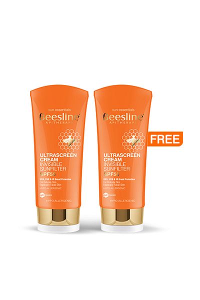 Beesline Beesline Ultra Screen Cream Invisible Sun Filter x2 60ml (1+1Free)