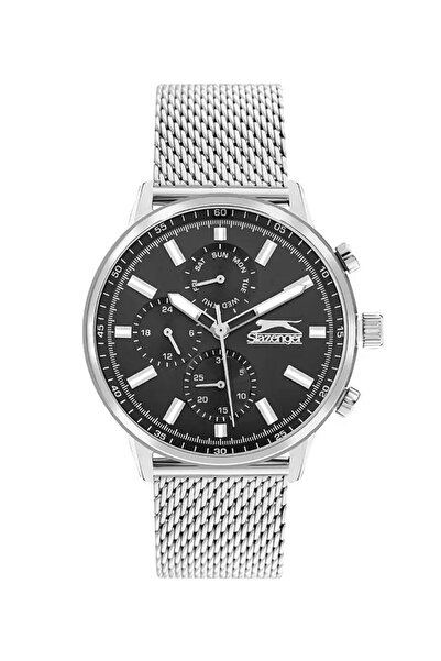 Slazenger Erkek Kol Saati Yeni Sezon Hasır Kordonlu Gümüş Içi Siyah Renk Bile...