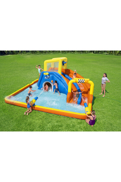 BESTWAY حديقة مائية كبيرة H2Ogosuper Speedway من Bestway مقاس 551X502X265 سم 26-53377