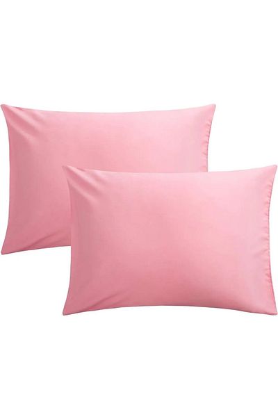 GERCELLA 50x70cm (2 ΤΕΜ) 100% Βαμβακερή Ροζ Μαξιλαροθήκη