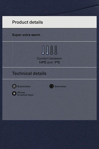 Oysho 70 cm High Rise Seamless Super Extra Warm Ankle Length Leggings