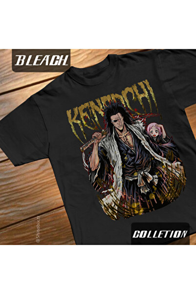 SHINOBIX تي شيرت بليتش أنيمي كينباتشي زاراكي كبير الحجم