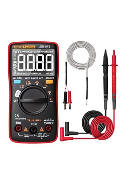SANEC Aneng An113d Akıllı Otomatik Ölçüm Gerçek-rms Dijital Multimetre 6000 D...