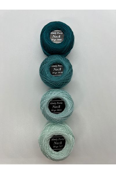 ALMİŞ Almiş Perle Etamin-Cross-Stitch 4 Thread Set (10 Gr-No:8)