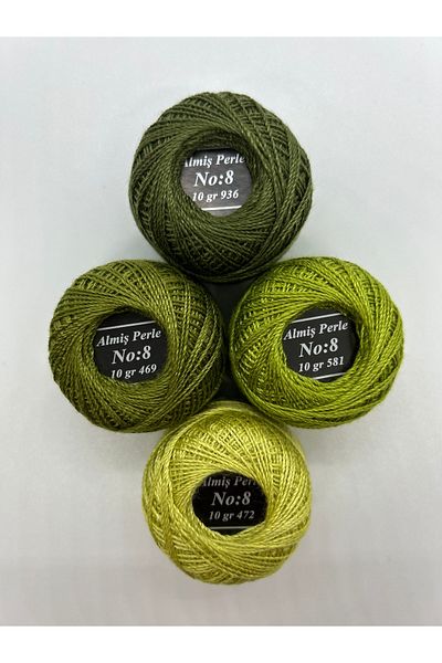 ALMİŞ Almiş Perle Etamin-Cross-Stitch 4 Thread Set (10 Gr-No:8)