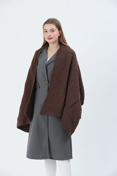 Sheilar Basket Knitted Knitwear Shawl
