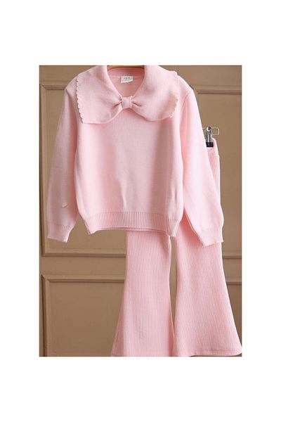 CİCHLİD Girl's Sleeve Collar Strick Suit
