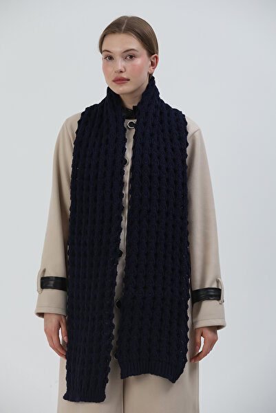 Sheilar Patterned Knitwear Knitted Scarf