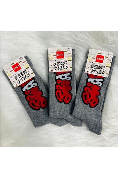 RAPAPA Cute Unisex Stret Style Socks 3-Piece (3 PCS) Socks 3004