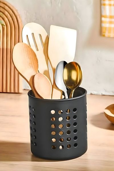 Selenica 94 Pieces Daily Use 60 Pieces Fork Spoon Set, Steel Ladle Set Kitchen Prep Utensils