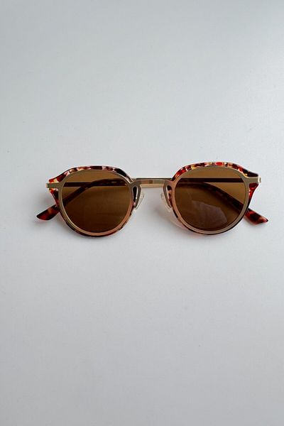DSN Leopard Patterned Bold Sunglasses