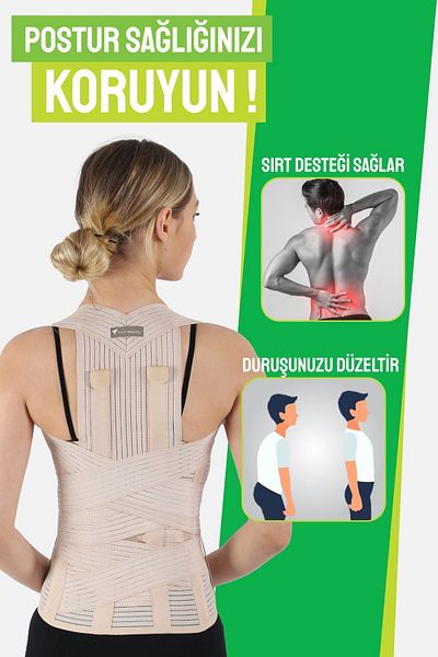 Flexy Medical Dorsolomber Corset - Waist Pain and Upright Posture Support, Posture Correction and Back Corset