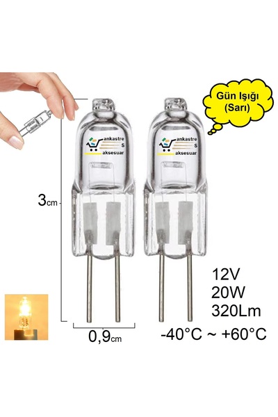 Grundig Davlumbaz Aspiratör için Lamba 2 Adet 12V Halojen Spot içi Lambası İğ...
