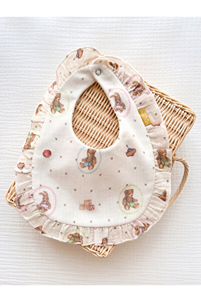 Little Dude Organic Cotton Ruffled Muslin Apron