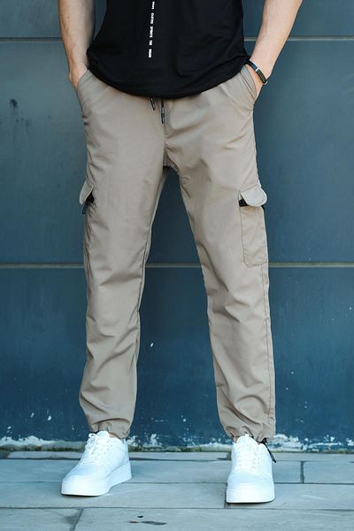 Oksit Bl 2111 Kort Parachute Pantaloni de trening pentru bărbați, cu șnur drept, cu buzunar cargo tactic
