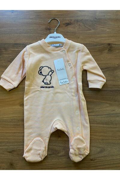 Pierre Cardin Teddy Bear Cotton Jumpsuit with Side Snaps and Booties