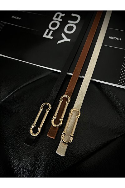 Fiori Curea subțire cu cataramă aurie, centură pentru pantaloni, centură pent...