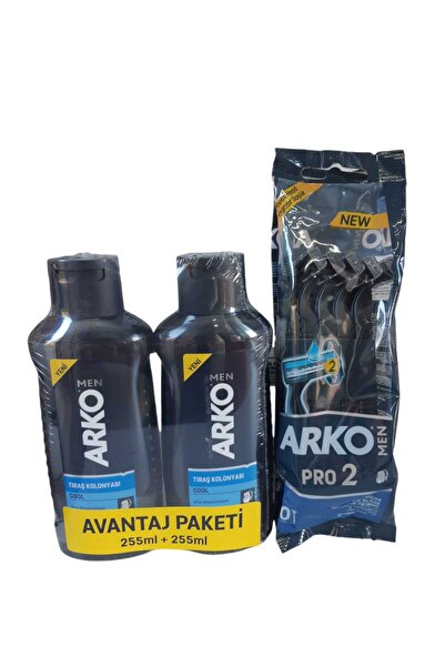 ARKO Traş bıçağı 10 lu ve 2 li Traş Kolonyası Avantaj paketi