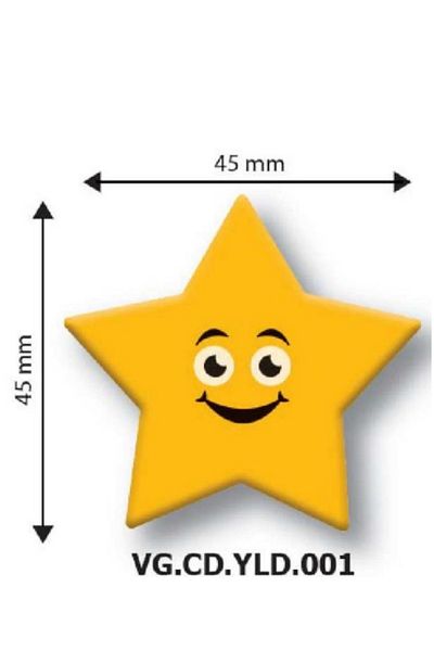 Korinitta Yellow Star Decor Chocolate 288 Pieces