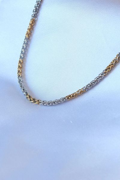 Clariss 316L Steel Mix Color Thick Chain Model Men's Necklace