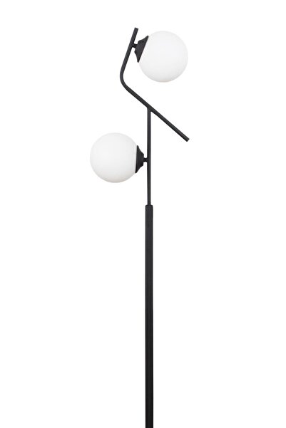 Taşcan Aydınlatma Lugo 2 Li Siyah Lambader Beyaz Camlı Modern , Oturma Odası ,Yatak Odası , Salon Lambader