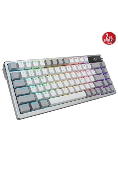 ASUS ROG Azoth ROG NX Snow Switch RGB Kablosuz Türkçe Mekanik Beyaz Gaming Klavye