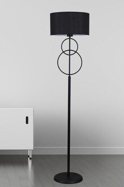 Taşcan Aydınlatma Kelly Siyah Lambader Siyah Silindir Şapka Modern , Yatak Odası, Salon Lambader