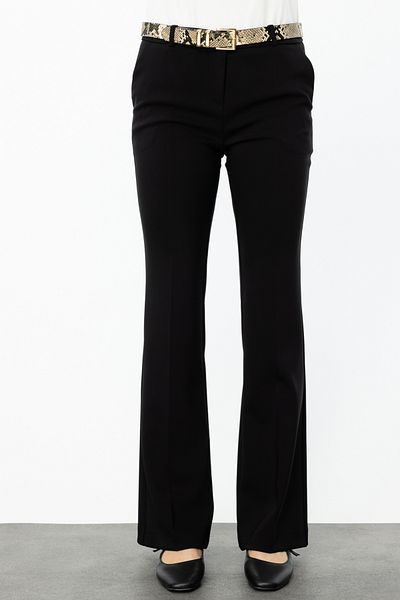 Ekol Spanish Leg Snake Leather Belted Trousers