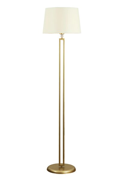 Taşcan Aydınlatma Arvin Tekli Eskitme Taşlı Lambader Krem Şapka