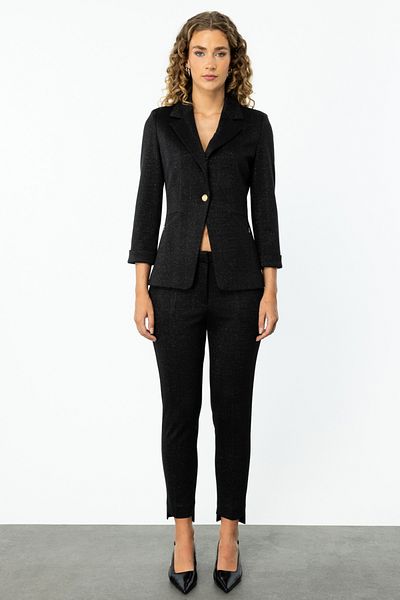 Ekol Glittery Elastic Waist Trousers