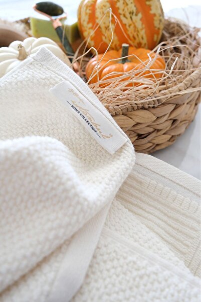 İyi Geceler İstanbul 100% Cotton 2-Piece Towel Bath Set - Babil Boxed, Tile