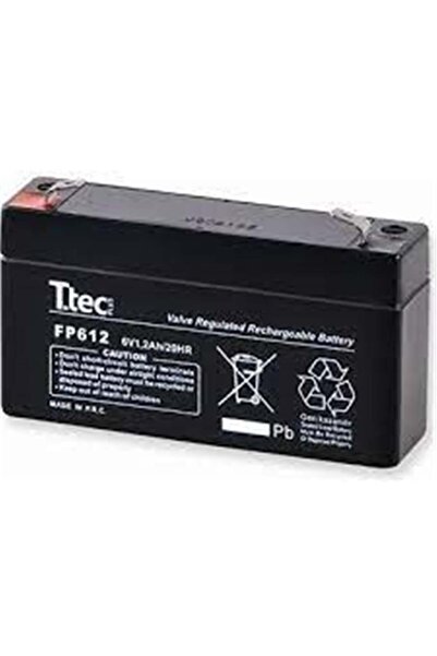 Ttec Ttec 6v 1.3ah Bakımsız Kuru Akü