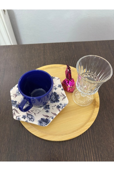 MİR Bambu Küçük Kalın Cilalı Yuvarlak 20cm Pizza ve Sunumluk