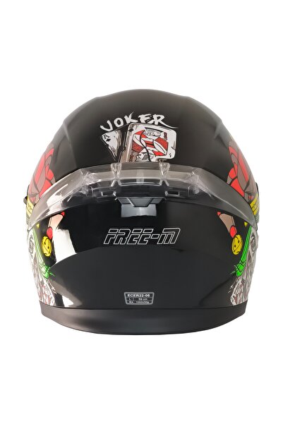 MOTOANL Motosiklet Çene Açılır Kask Ece 22.06 Sertifikalı Güneş Vizörlü Yeni Sezon Kurye Motor Kaskı Joker