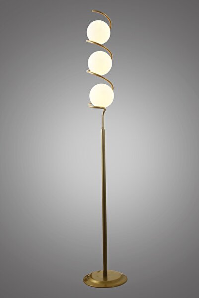 Taşcan Aydınlatma Sarmal 3 Lü Eskitme Lambader-beyaz Camlı