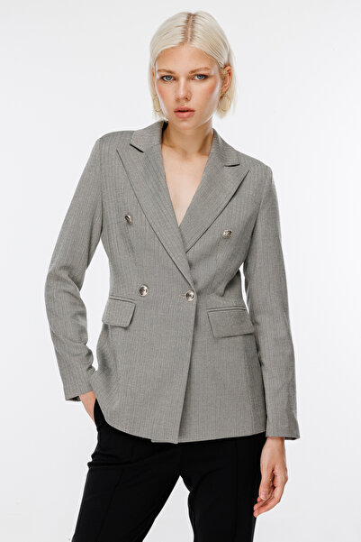 Ekol Kapak Cepli Kruvaze Ceket