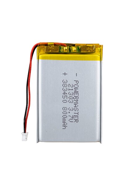 Powermaster 383450 3.7 Volt 800 Mah Lityum Polimer Pil