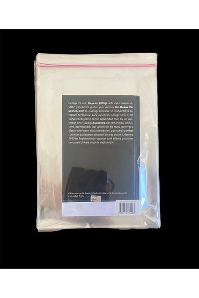 MERT AMBALAJ ÜRÜNLERİ 100 Pieces 20X30 cm Adhesive Clear Opp Gelatin Bag with Tape (20X25+5)