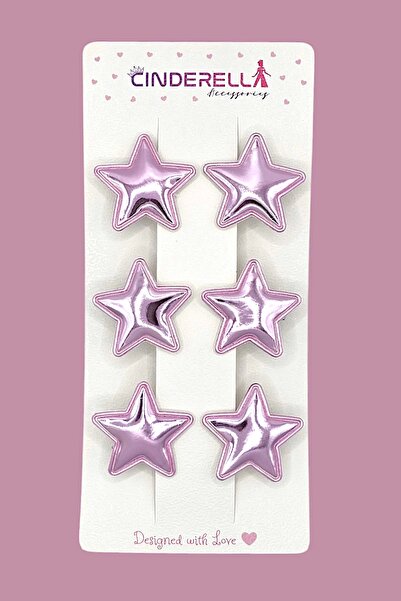 Cinderella Set de 6 ornamente de păr pentru copii din piele PU strălucitoare ...