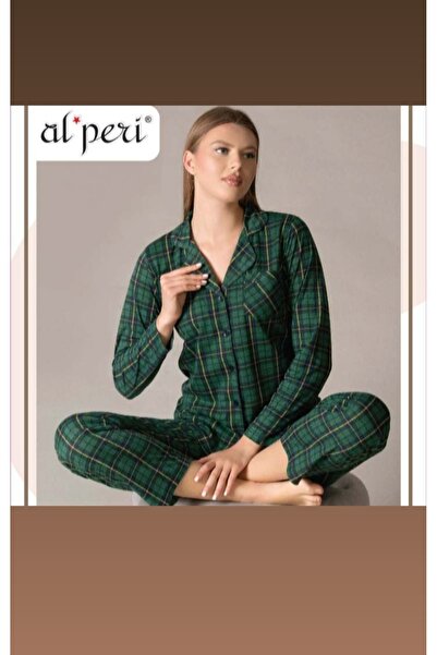 Özalper Ekose uzun kol  pijama takım