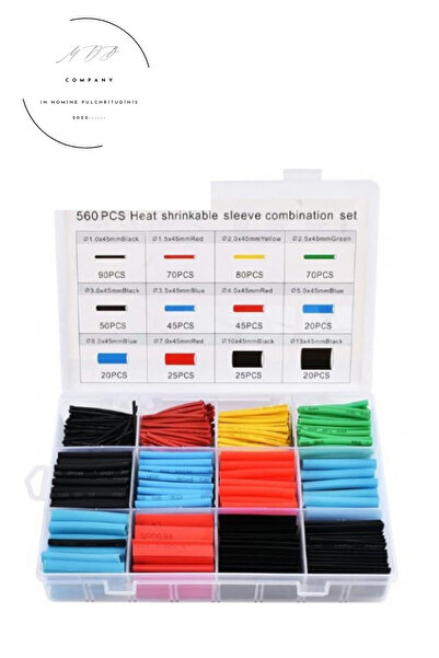 FORSEİ LUCA Isıyla Daralan Makaron Kablo Seti 560 Parça Kablo Tamir Kiti