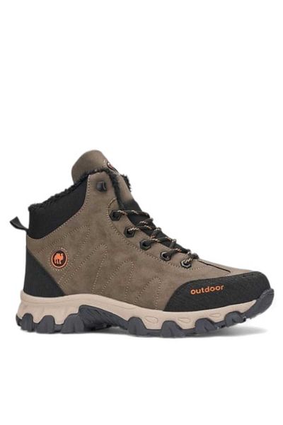 MİYA Unisex Furry Winter Cold Resistant Orthopedic Comfort Non-Slip Sole Water Repellent Outdoor Trekking Boots