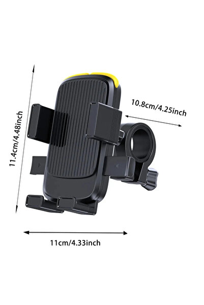 Asfal 360 with Lock Dedicated Handlebar Connection °   Rotating Bike, Scooter, Atv and Motorcycle Phone Holder