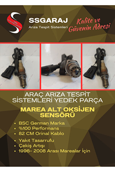 MRY OTO AKSESUAR Fiat Marea Palio Stilo Alt Oksijen Sensörü 88 cm Orjinak Kab...
