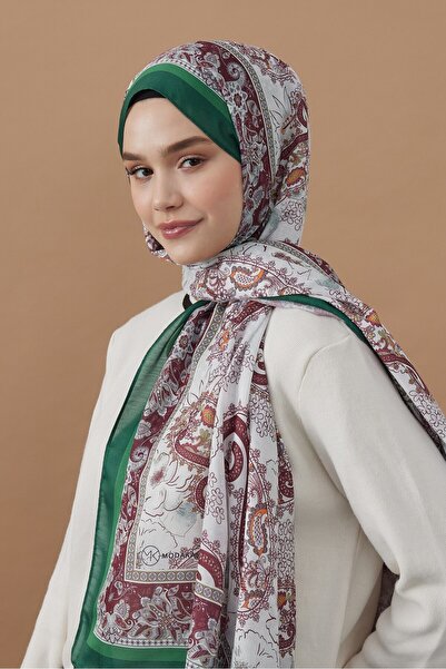 Modakaşmir Дамаський візерунок бавовняний шаль