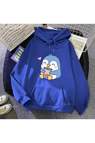 Drippy Unisex majice sa kapuljačom sa crtanim likovima Bubble Boba Milk Tea -...