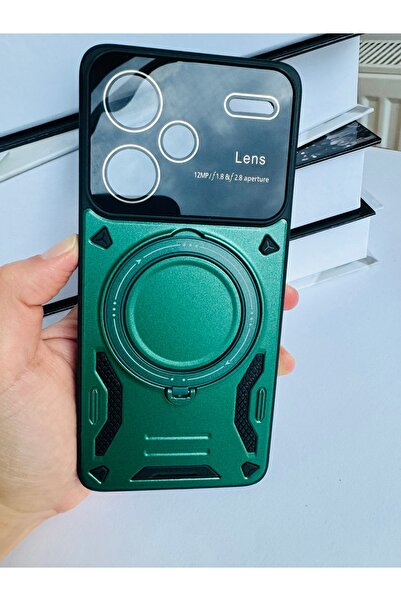 Wevox Xiaomi Redmi Note 13 Pro Plus 5G Uyumlu Kılıf Magsafe Standlı Kamera Le...