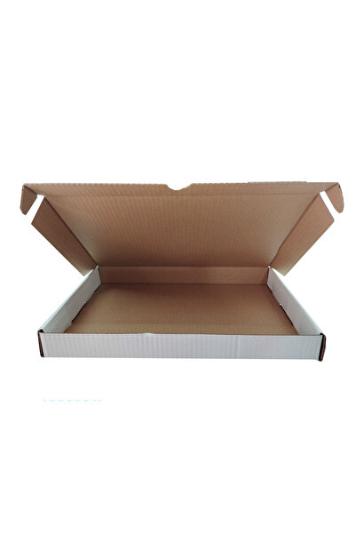 Proton 26x35x4 cm 25 adet e ticaret karton kargo kutusu beyaz ambalaj kutusu
