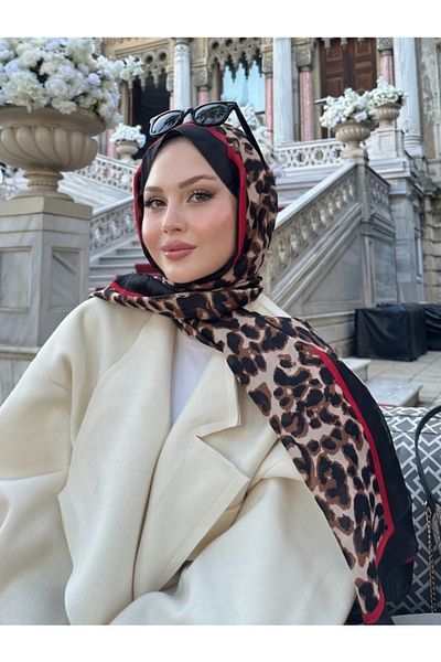 Webinay Home Leopard Shawl Imported Voile Silk Shawl Premium Leopard Pattern